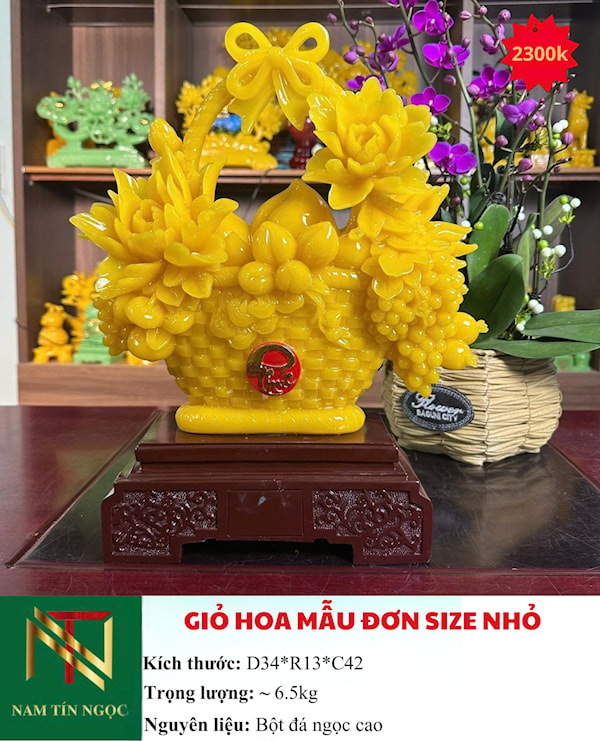 GIỎ QUẢ HOA MẪU ĐƠN SIZE NHỎ